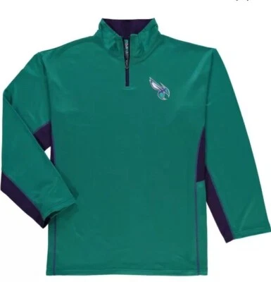 Chaqueta Pullover Majestic Hombre Charlotte Hornets Baloncesto 1/4 Talla 5X NUEVO Foto 1 de 2