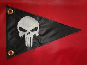 Custom Triangle Punisher Skull Safety Flag ATV UTV Kayak Recumbent trike Whip - Picture 1 of 13