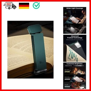 Leselampe Buch Klemme,Wiederaufladbare Buchlampe zum Lesen im Bett,Ultraleich... - Bild 1 von 9