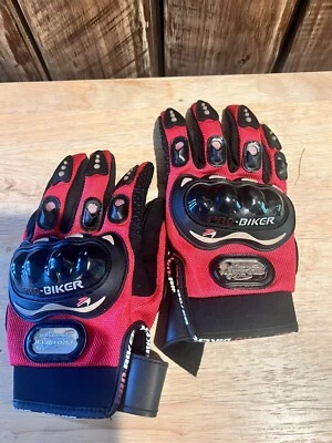 Pro Biker Motorcycle Gloves Mens Size Large L Racing Equipment - Image 1 of 4