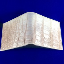 Men Bifold Wallet Handmade 20 Natural Genuine Alligator Crocodile Leather skin