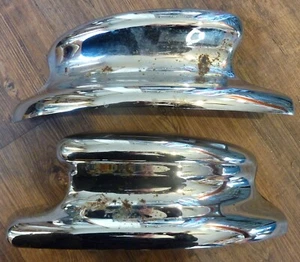 1946 1947 1948 Lincoln Rear Bumper Guard Wraps Fender Wings Pair LH RH Ends OEM - Picture 1 of 16