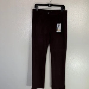 Betabrand Brown Faux Suede Yoga Pant Dress Pants NWT Large L - Picture 1 of 6