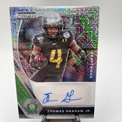 2021 Panini Prizm Draft Picks Mojo /25 Thomas Graham Jr RC Auto PRIZM DUCKS - Image 1 of 4