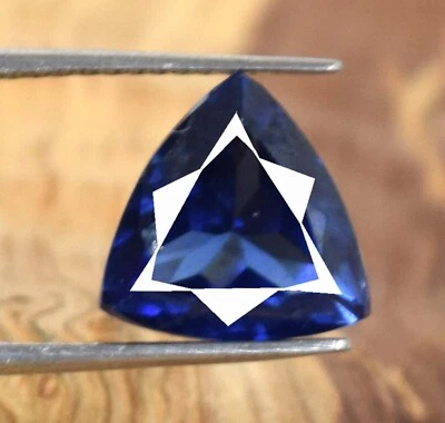 6.30 Ct Natural Blue Spinel Gemstone Trillion Certified B46535 New Year Discount - Image 1 of 4
