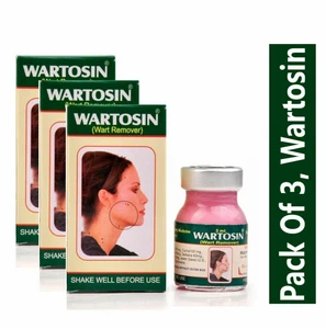 Wartosin Herbal Wart Remover Skin Tag Marks Spots Removal 3 ml - 3 Pack