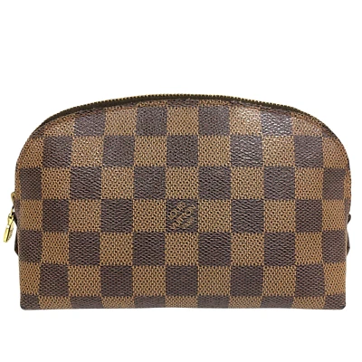 Auténtica bolsa de cosméticos Louis Vuitton Pochette Damier Level bolsa de accesorios N47516 Foto 1 de 4