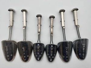3 Pair VTG ECKO/A&J Hammered Metal Shoe Shaper Stretcher Adjustable 3 Sizes Boot - Picture 1 of 3