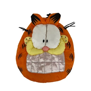 Vintage Garfield Fun Pouch Sleepy Heads Nylon Sleepover Bag 12" Retired - Picture 1 of 10