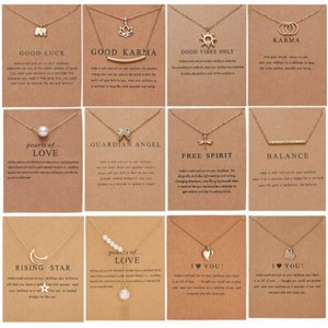 Pendant Clavicle Chain Jewelry Card Fashion Women Animal Heart Necklace Charms