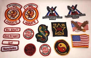Vintage Lot Of 16 Karate Martial Arts Patches - Picture 1 of 12