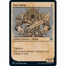4 x Iron Golem Showcase NM D&D Adventures MTG Magic the Gathering Artifact Eng