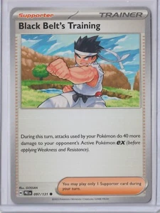 Pokémon 2025 PRISMATIC EVOLUTIONS BLACK BELT'S TRAINING 97/131 MINT Never Played - Picture 1 of 1