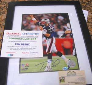 2007 NEW ENGLAND PATRIOTS TOM BRADY AUTOGRAPH GLOSSY 8 X 10 PHOTO - Bild 1 von 2