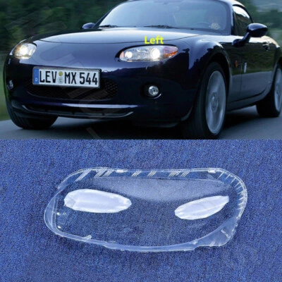 Carcasa de lente transparente del faro izquierdo + pegamento para Mazda MX-5 Roadster cupé 2006-2008 Foto 1 de 4
