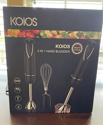 Licuadora de mano KOIOS DESMONTABLE 500 vatios 6 velocidades inmersión 2 en 1 - Nueva (caja abierta) Foto 1 de 4
