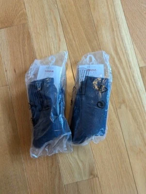 Lote de 6 pares de meias Hanna Andersson Crew azul marinho tamanho 7/9 - Imagem 1 de 3