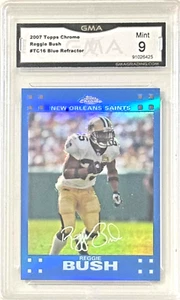 2007 Topps Chrome #Tc16 Reggie Bush Blue Refractor GMA 9 - Picture 1 of 2