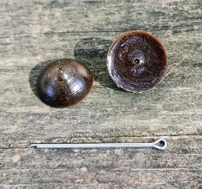 Brush buttons, Frisk Archery Hush Buttons. New for October 2025! Brown. Quiet!