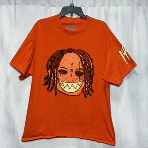 Trippie Redd 1400 Trip Or Treat Orange Halloween T-shirt Men Size 2XL XXL *Flaws - Picture 1 of 8