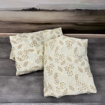 Juego de fundas de asiento para silla GreenRow Verbena con volantes/2 marrones descoloridas florales nuevas sin etiquetas Foto 1 de 4