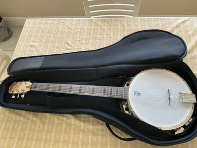 Banjo de 6 cuerdas Deering Goodtime Six-R con pastilla, hecho en EE. UU. Foto 1 de 4