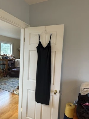 Long black slip dress new without tags, Women's Medium Nordstrom new black slip - Image 1 of 4