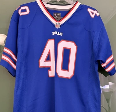 Camiseta nova com etiquetas Nike Von Miller Buffalo Bills #40 Home Blue Game Youth XL 18-20 - Imagem 1 de 4