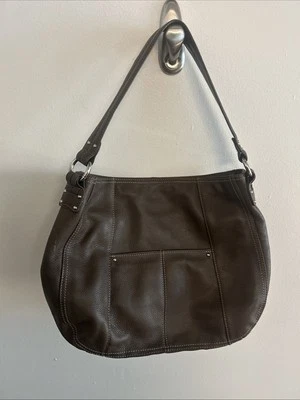 Clark's Brown Leather Hobo Shoulder Satchel Bag Soft Natural Feel - Image 1 of 2