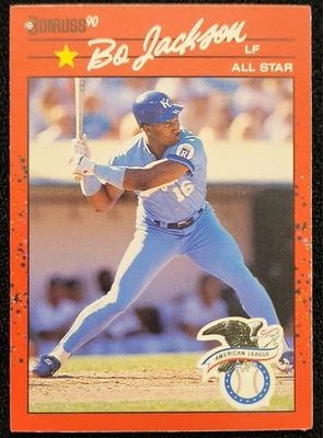 1990 Donruss - Bo Jackson #650 全明星赛背面表现 — 第 1/2 张图片