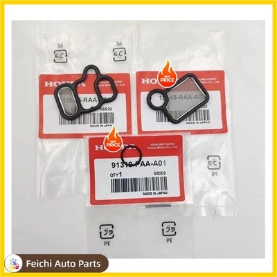 3-piece set Honda Solenoid Spool Valve Gasket for Acura Civic CRV Accord Element - Изображение 1 из 4