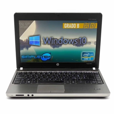 PC COMPUTER PORTATILE NOTEBOOK HP 4330S I5 13,3" 4GB SSD 180GB BATTERIA NUOVA - Immagine 1 di 4