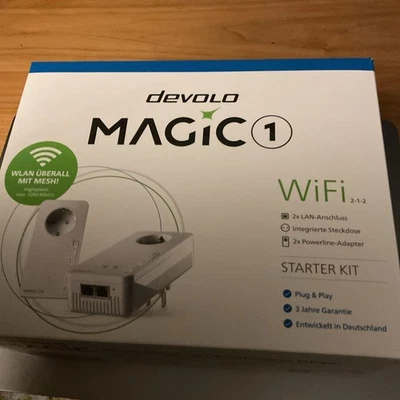 devolo Magic 1 WiFi Powerline Mesh WLAN Verstärker 2x Adapter - Bild 1 von 2