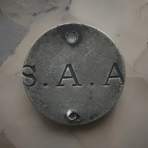 Bürgerkrieg Erkennungsmarke auf sitzendem Liberty Viertel - Bild 1 von 2