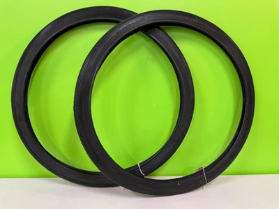 NOS Raleigh Rodeo Black Wall "Raleigh Red Dot" 20x1 3/8 Reifen Paar Vintage NEU - Bild 1 von 4