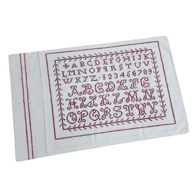 Funda de almohada estándar letras 100 % algodón Ralph Lauren Alphabet Village Inn de colección  Foto 1 de 4