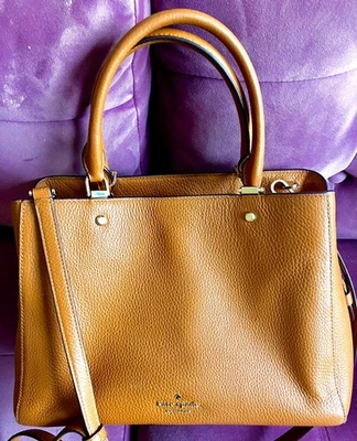 Bolso Bandolera Kate Spade Leila Mediano Triple Compartimiento Marrón Foto 1 de 4