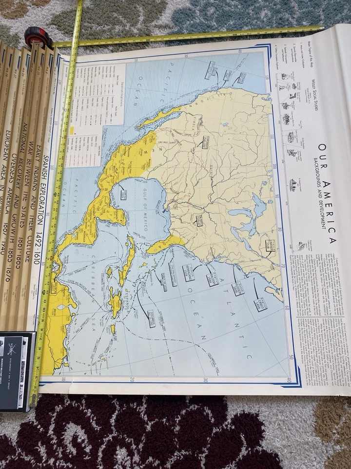 Denoyer Geppert Mapas Vintage 13 Mapas Diferentes - América - Europa - Mundo Foto 1 de 4