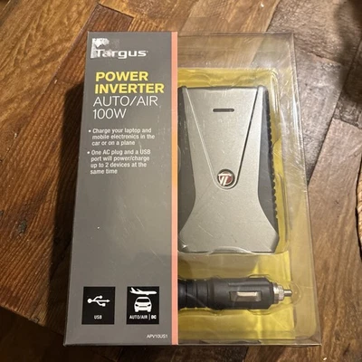 Teléfono portátil Targus 100 W inversor de energía automático/aire puerto CA y USB Foto 1 de 4
