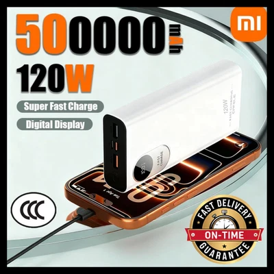 Xiaomi Power Bank Portátil 50.000 mAh 120W Carga Rápida Batería Pantalla Digital Foto 1 de 4