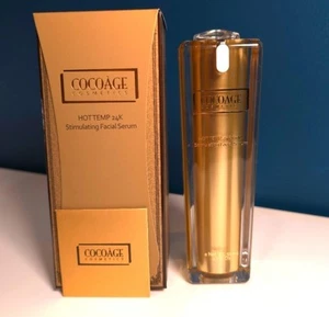 Cocoage Hot Temp 24K Gold Stimulating Facial Serum 1.7 fl oz (50 ml) NEW, SEALED - Picture 1 of 1