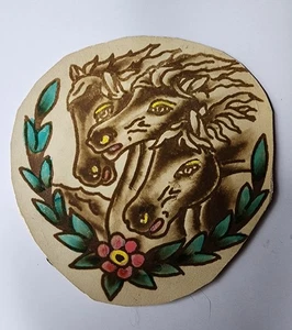 antiguo wagner original? Pharoahs Horses Produx holandés vandee tatuaje flash 4x4 - Imagen 1 de 2