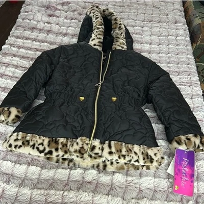 Nueva Chaqueta de Invierno Pistacho Niña Negra Talla Mediana Foto 1 de 4