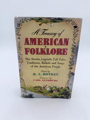 A Treasury of American Folklore by B. A. Botkin HC w/ Dust Cover 1966 Foto 1 de 4