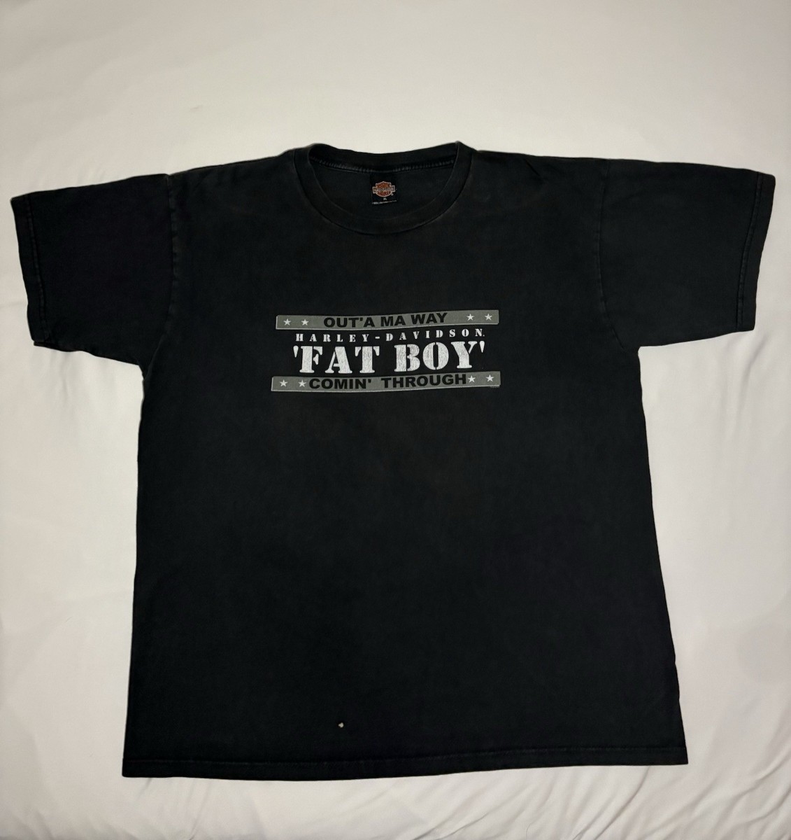 Harley-Davidson Fat Boy Tシャツ L ブラック VTG Harley Davidson T-shirt Fat Boys Rule 1998 Tee -M | eBay