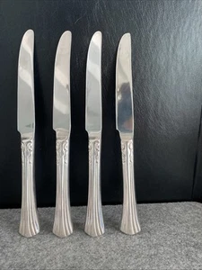 4 Supreme Cutlery by Towle E.P Stainless Korea Silver plate Dinner Knives - Picture 1 of 20