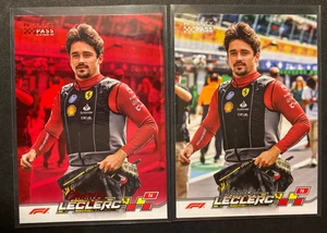 Charles Leclerc - 2024 Topps Chrome F1 Paddock Pass Red Foil + Base Card #3 - Picture 1 of 2