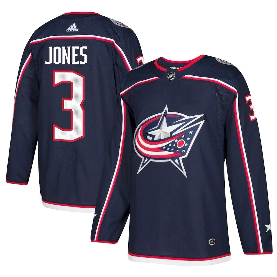 Adidas NHL Seth Jones #3 Authentic Columbus Blue Jackets Home Jersey (54)