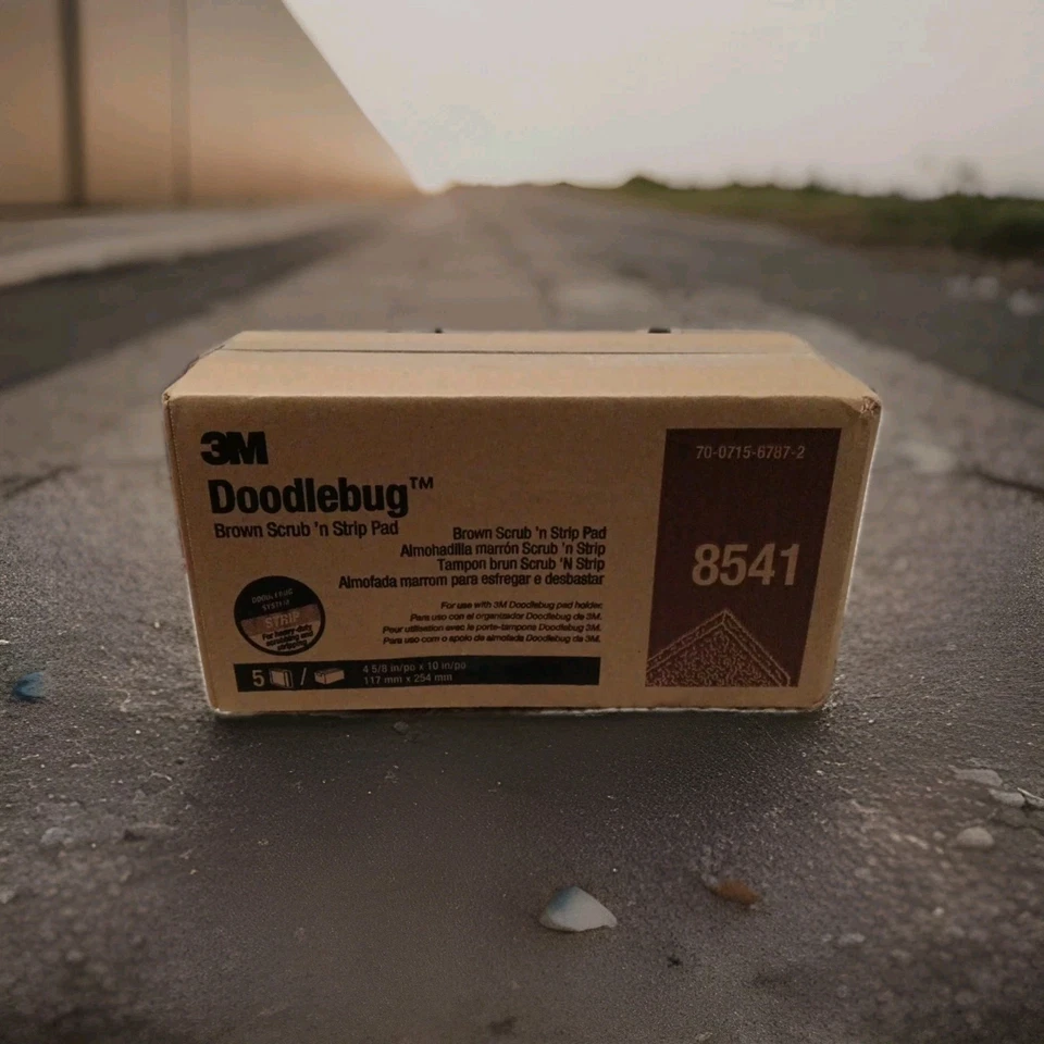 Almohadilla de limpieza 3M Doodlebug 8541 4 5/8 "x 10" Cantidad: Paquete de 5 marrón NUEVO en caja Foto 1 de 1