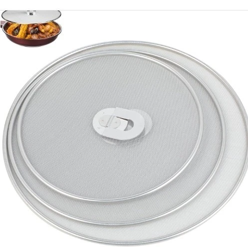 3pcs Stainless Steel Splash Guard Screens for Frying Pans and Pizza Cooking - Image 1 of 4